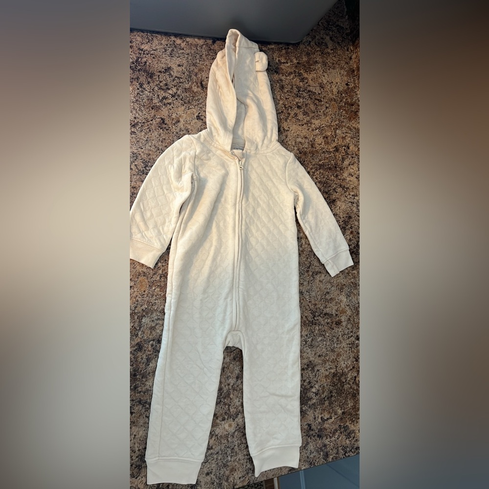 Carter's Cream Quilted Footie